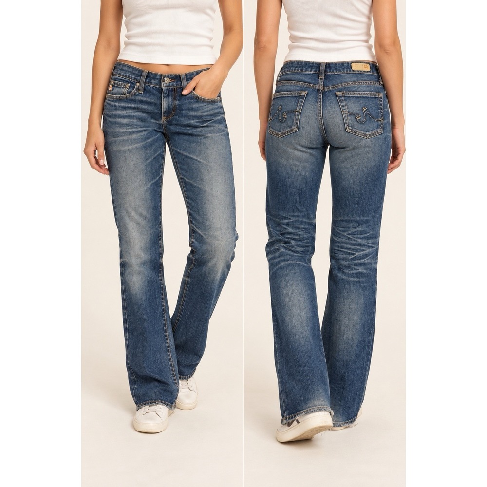 AG Adriano Goldschmied Tomboy Jeans Womens 27R Boyfriend Fit Made USA Blue